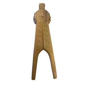 Vintage Wooden Handcarved Scandinavian Norwegian Nutcracker Nut Cracker Plier